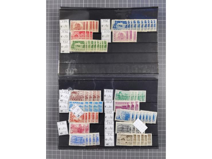 1880/1980, unused/mint never hinged dealer stock on cards, including a lot of material with better issues from Denmark, Italy