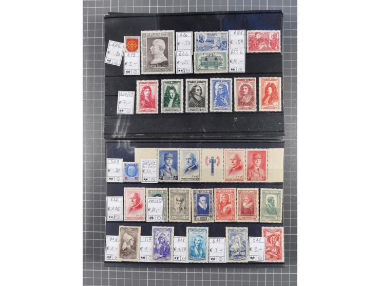 1880/1980, unused/mint never hinged dealer stock on cards, including a lot of material with better issues from Denmark, Italy