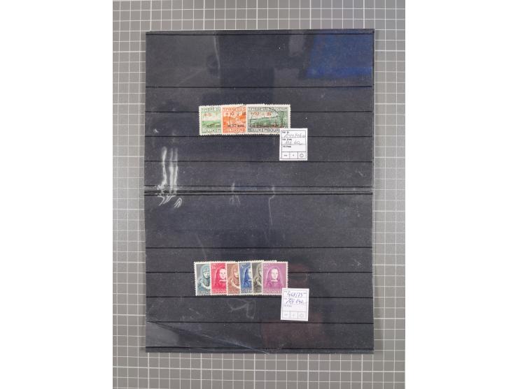 1880/1980, unused/mint never hinged dealer stock on cards, including a lot of material with better issues from Denmark, Italy