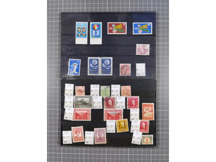1880/1980, unused/mint never hinged dealer stock on cards, including a lot of material with better issues from Denmark, Italy