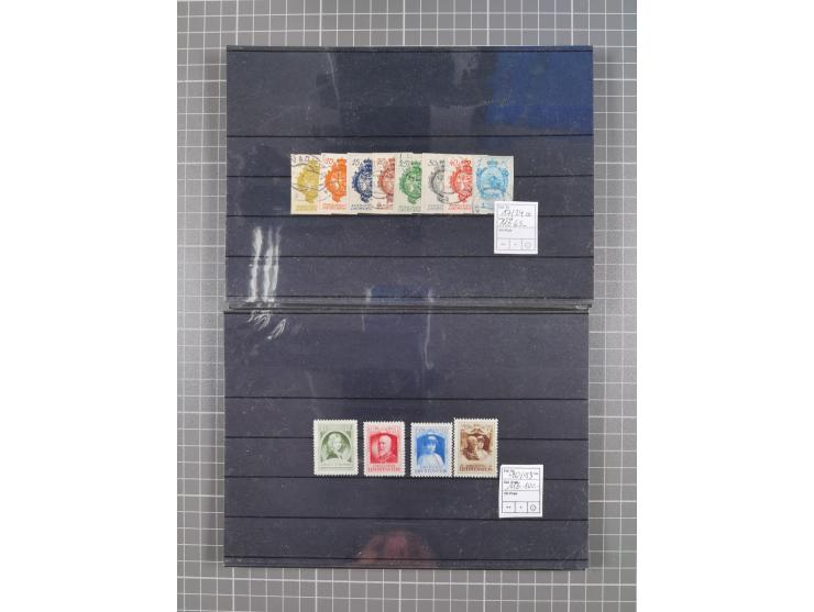 1880/1980, unused/mint never hinged dealer stock on cards, including a lot of material with better issues from Denmark, Italy