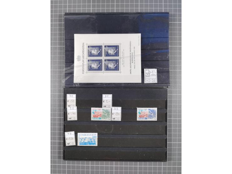 1880/1980, unused/mint never hinged dealer stock on cards, including a lot of material with better issues from Denmark, Italy