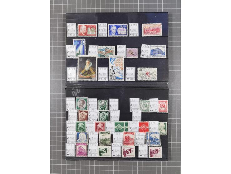 1880/1980, unused/mint never hinged dealer stock on cards, including a lot of material with better issues from Denmark, Italy