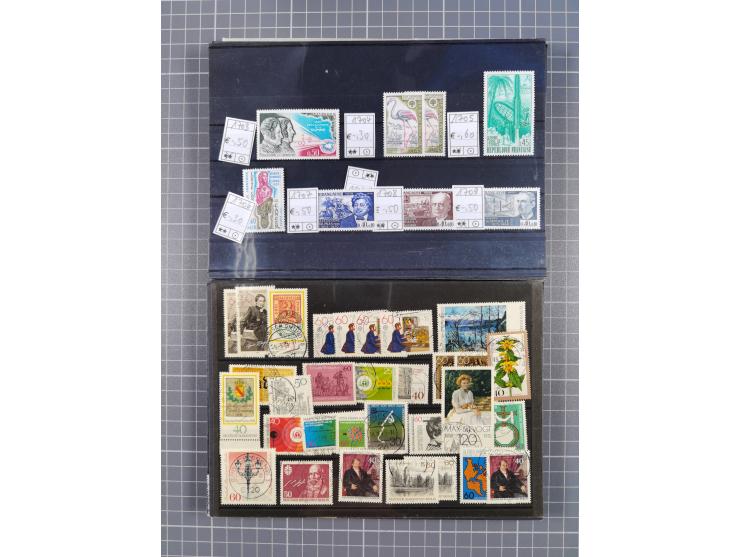 1880/1980, unused/mint never hinged dealer stock on cards, including a lot of material with better issues from Denmark, Italy