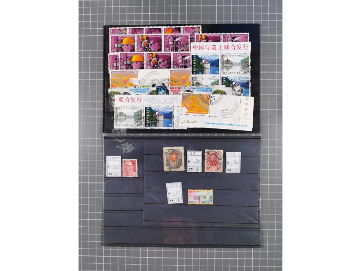 1880/1980, unused/mint never hinged dealer stock on cards, including a lot of material with better issues from Denmark, Italy