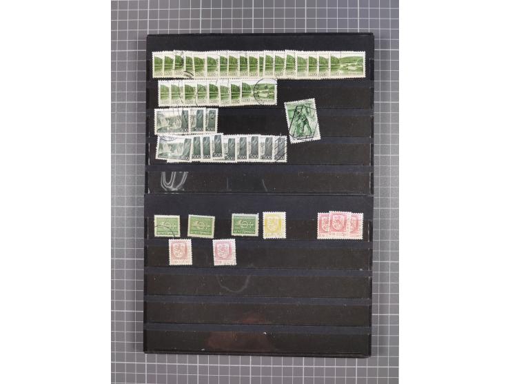 1880/1980, unused/mint never hinged dealer stock on cards, including a lot of material with better issues from Denmark, Italy