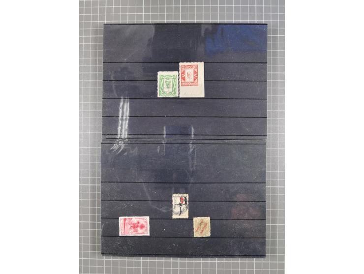 1880/1980, unused/mint never hinged dealer stock on cards, including a lot of material with better issues from Denmark, Italy