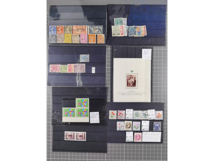 1880/1980, unused/mint never hinged dealer stock on cards, including a lot of material with better issues from Denmark, Italy