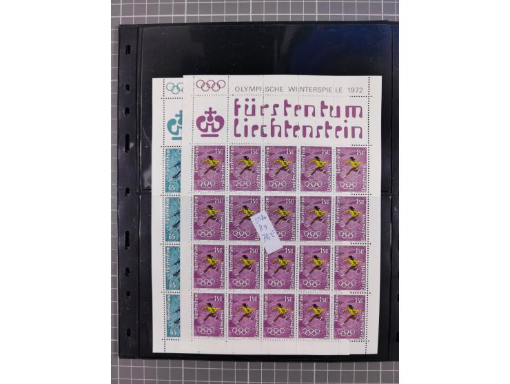 1880/1980, unused/mint never hinged dealer stock on cards, including a lot of material with better issues from Denmark, Italy