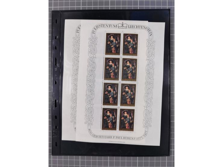 1880/1980, unused/mint never hinged dealer stock on cards, including a lot of material with better issues from Denmark, Italy