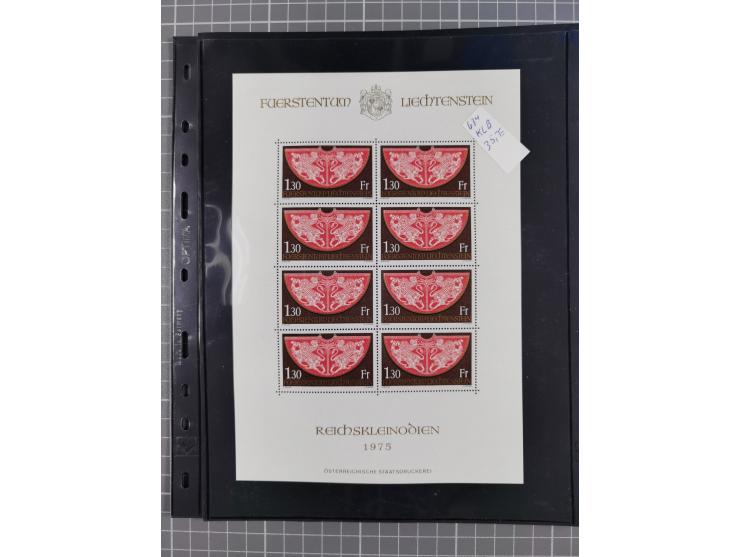 1880/1980, unused/mint never hinged dealer stock on cards, including a lot of material with better issues from Denmark, Italy