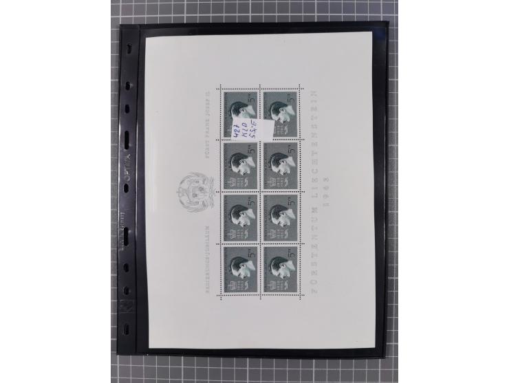 1880/1980, unused/mint never hinged dealer stock on cards, including a lot of material with better issues from Denmark, Italy