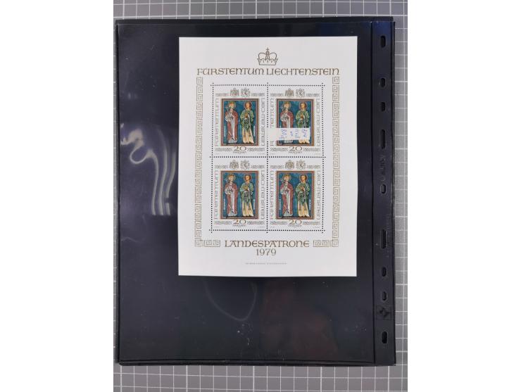 1880/1980, unused/mint never hinged dealer stock on cards, including a lot of material with better issues from Denmark, Italy