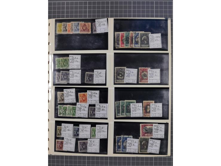 1880/1980, unused/mint never hinged dealer stock on cards, including a lot of material with better issues from Denmark, Italy