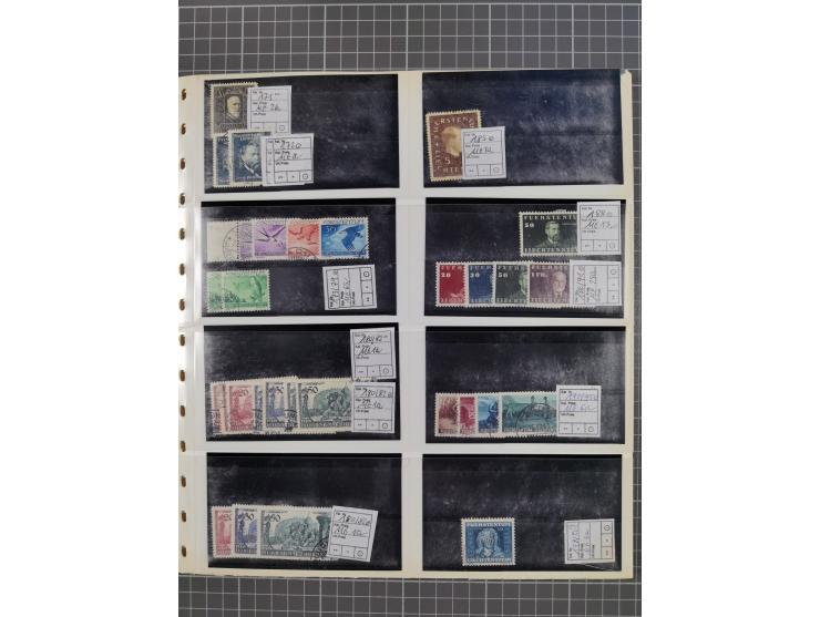 1880/1980, unused/mint never hinged dealer stock on cards, including a lot of material with better issues from Denmark, Italy