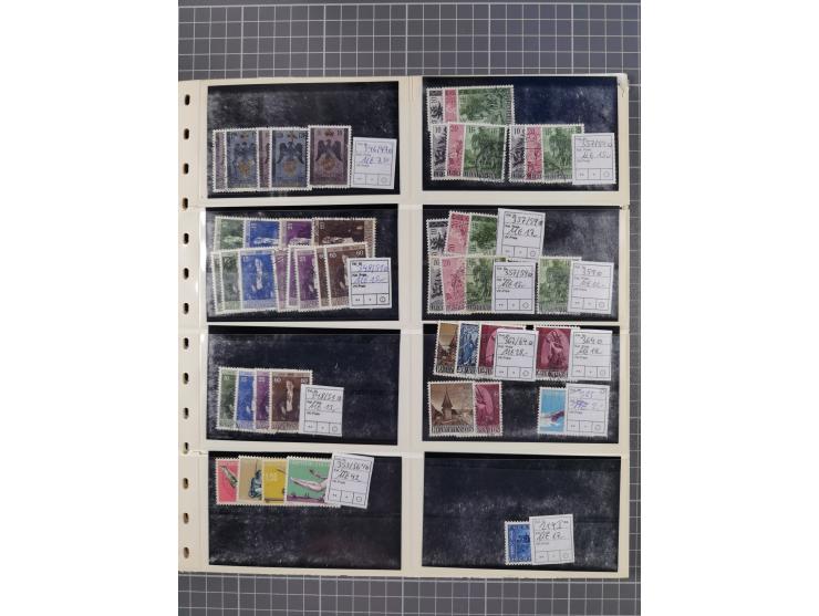 1880/1980, unused/mint never hinged dealer stock on cards, including a lot of material with better issues from Denmark, Italy