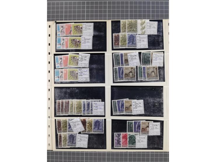 1880/1980, unused/mint never hinged dealer stock on cards, including a lot of material with better issues from Denmark, Italy