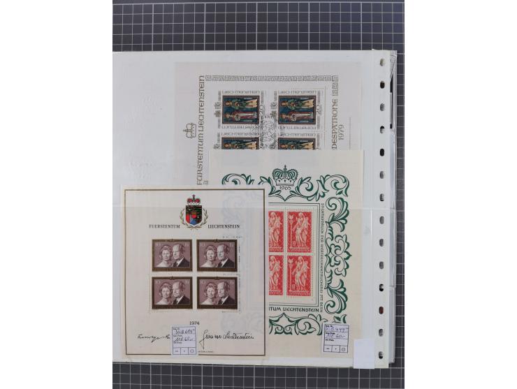 1880/1980, unused/mint never hinged dealer stock on cards, including a lot of material with better issues from Denmark, Italy