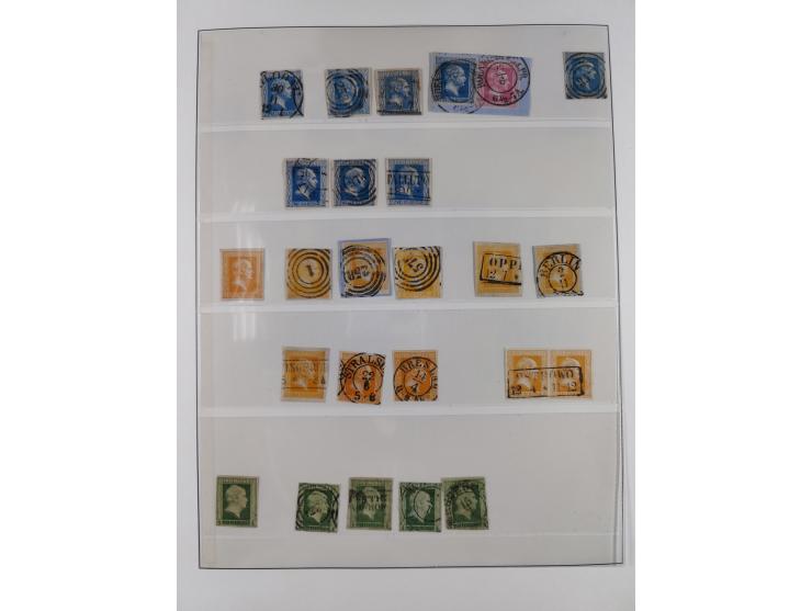 1850/67, ungebrauchte und gestempelte kleine Sammlung mit u.a. Nr. 1 im 4er-Streifen und einigen, teils interessanten Briefen