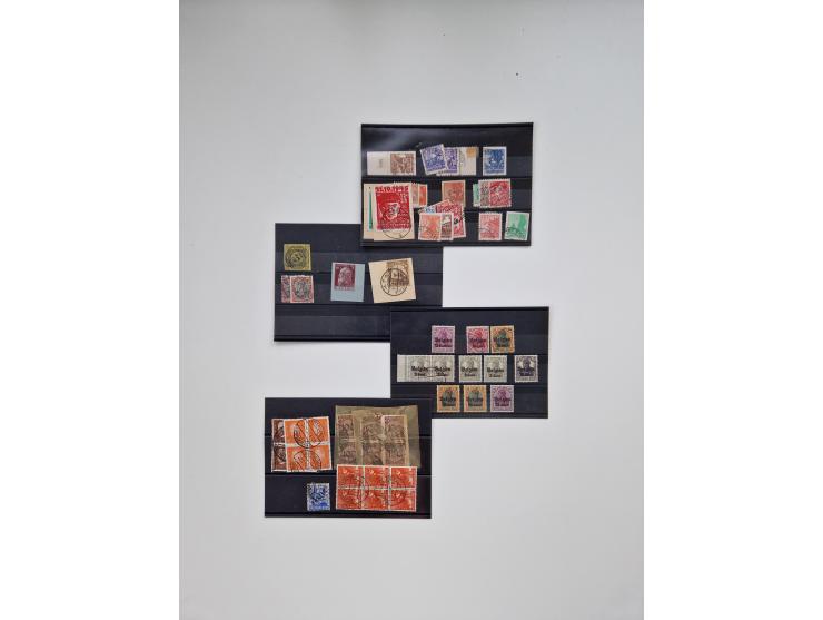 1870/1970 (ca.), kleine Partie in Steckkarten und Tüten, dabei einiges interessante Material.