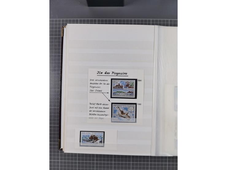 Antarktis: 1961/2016, meist postfrische Sammlung mit Ausgaben von diversen Ländern von Argentinien bis Wallis und Futuna, der