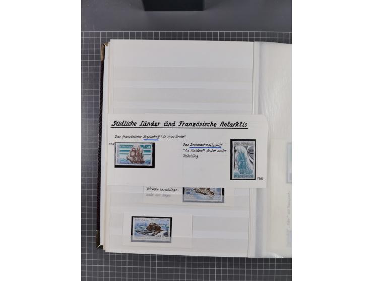 Antarktis: 1961/2016, meist postfrische Sammlung mit Ausgaben von diversen Ländern von Argentinien bis Wallis und Futuna, der