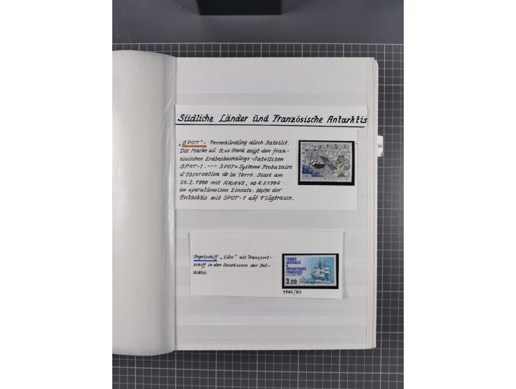 Antarktis: 1961/2016, meist postfrische Sammlung mit Ausgaben von diversen Ländern von Argentinien bis Wallis und Futuna, der