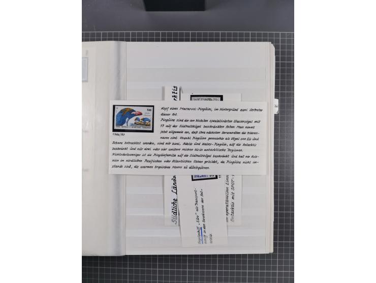 Antarktis: 1961/2016, meist postfrische Sammlung mit Ausgaben von diversen Ländern von Argentinien bis Wallis und Futuna, der