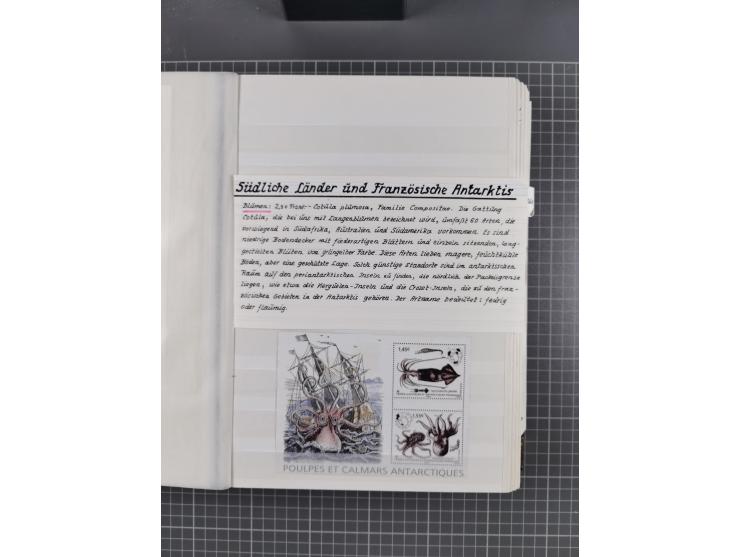 Antarktis: 1961/2016, meist postfrische Sammlung mit Ausgaben von diversen Ländern von Argentinien bis Wallis und Futuna, der