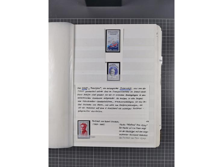 Antarktis: 1961/2016, meist postfrische Sammlung mit Ausgaben von diversen Ländern von Argentinien bis Wallis und Futuna, der