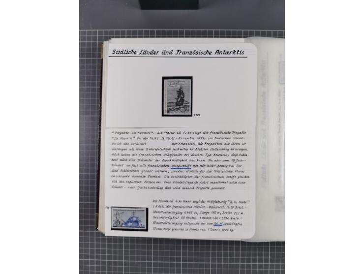 Antarktis: 1961/2016, meist postfrische Sammlung mit Ausgaben von diversen Ländern von Argentinien bis Wallis und Futuna, der