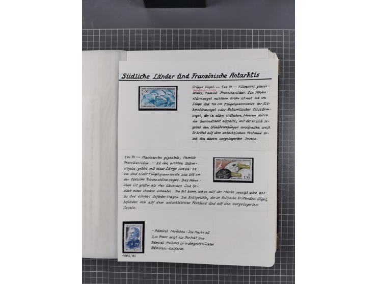 Antarktis: 1961/2016, meist postfrische Sammlung mit Ausgaben von diversen Ländern von Argentinien bis Wallis und Futuna, der