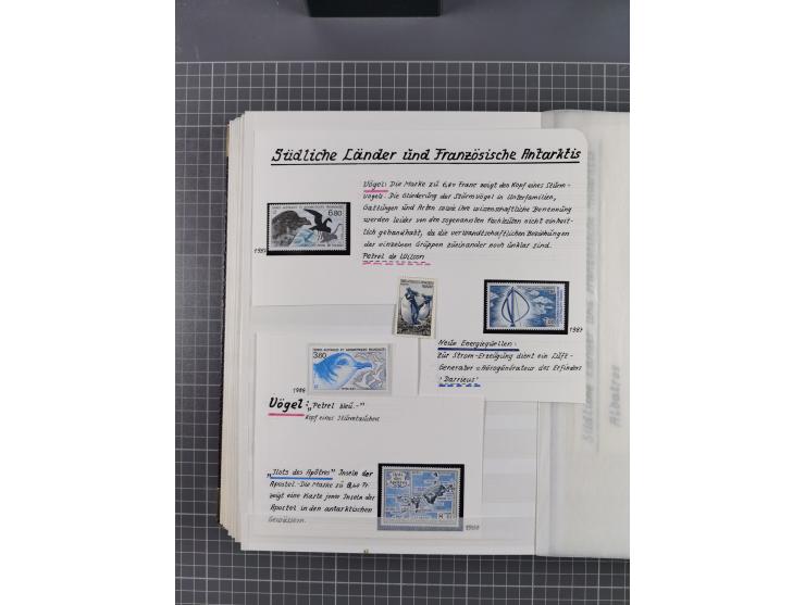 Antarktis: 1961/2016, meist postfrische Sammlung mit Ausgaben von diversen Ländern von Argentinien bis Wallis und Futuna, der