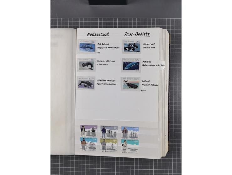 Antarktis: 1961/2016, meist postfrische Sammlung mit Ausgaben von diversen Ländern von Argentinien bis Wallis und Futuna, der