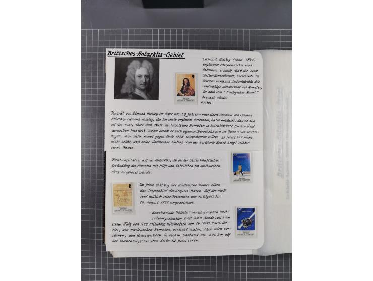 Antarktis: 1961/2016, meist postfrische Sammlung mit Ausgaben von diversen Ländern von Argentinien bis Wallis und Futuna, der