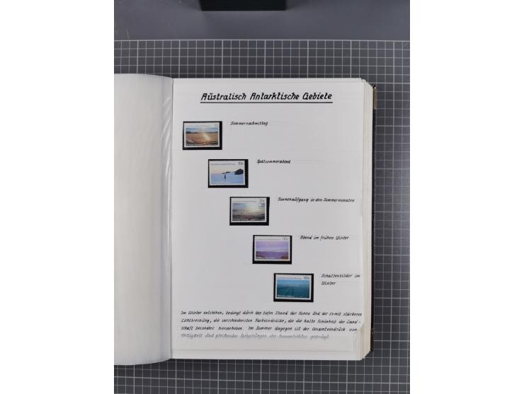 Antarktis: 1961/2016, meist postfrische Sammlung mit Ausgaben von diversen Ländern von Argentinien bis Wallis und Futuna, der