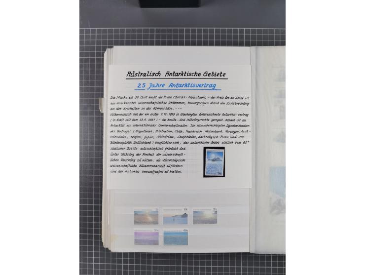 Antarktis: 1961/2016, meist postfrische Sammlung mit Ausgaben von diversen Ländern von Argentinien bis Wallis und Futuna, der