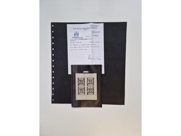 1914/44 (ca.), interesting lot oo about 100 stockcards, including Officials, unused, used and on entires with much interestin