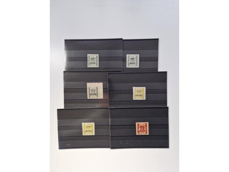 1914/44 (ca.), interesting lot oo about 100 stockcards, including Officials, unused, used and on entires with much interestin