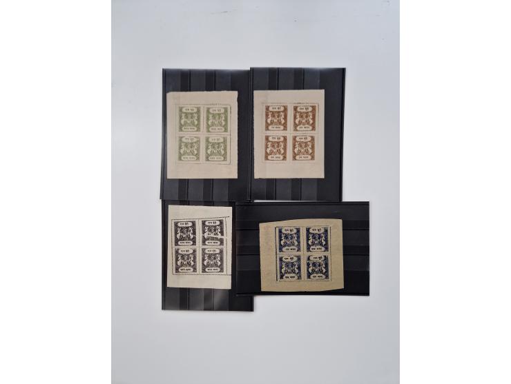 1914/44 (ca.), interesting lot oo about 100 stockcards, including Officials, unused, used and on entires with much interestin