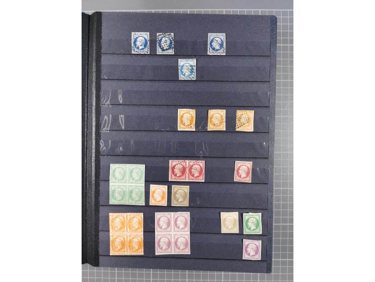 1849/2004, unused, mint never hinged and used collection, starting with some classics, Napoleon with some proofs, Napoleon 1c