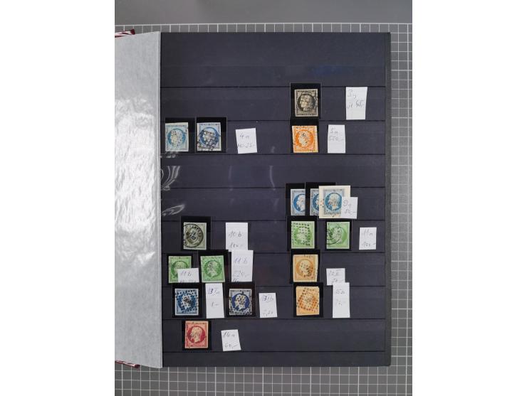 1849/2004, unused, mint never hinged and used collection, starting with some classics, Napoleon with some proofs, Napoleon 1c