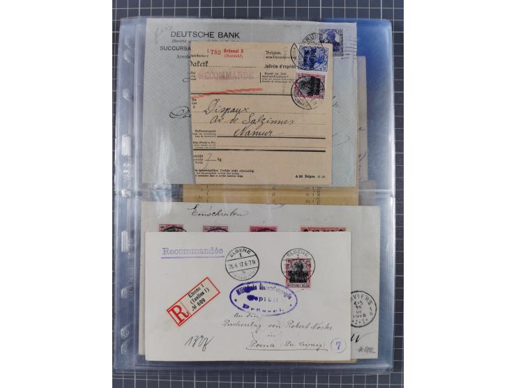 1826/1937 (ca.), umfangreiche Partie mit rund 40 Belegen, inkl. Deutsche Kolonie und WWI Besetzungen, interessante Einzel-, M