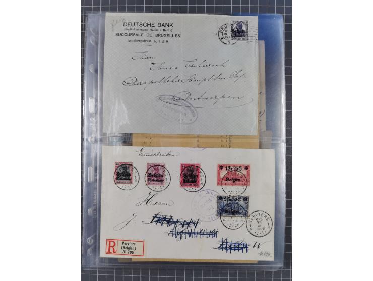 1826/1937 (ca.), umfangreiche Partie mit rund 40 Belegen, inkl. Deutsche Kolonie und WWI Besetzungen, interessante Einzel-, M