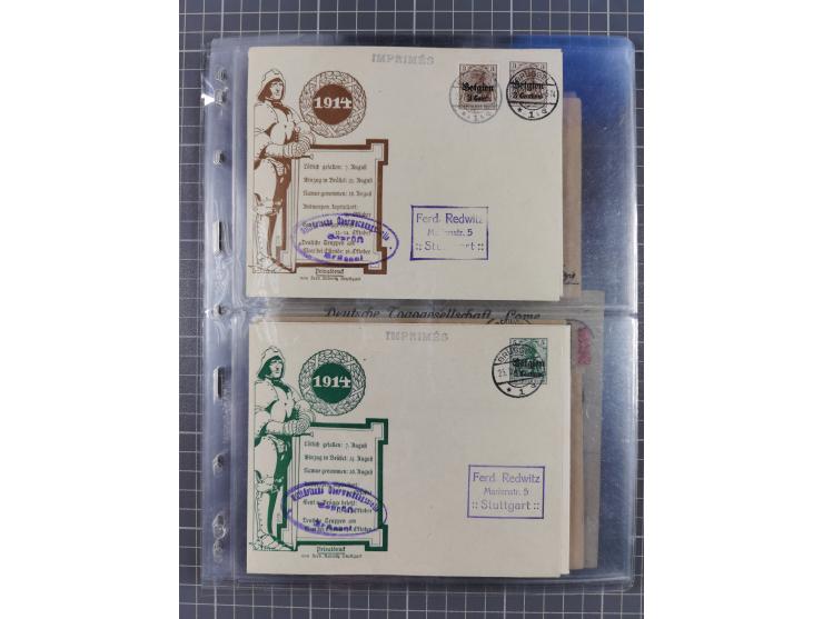 1826/1937 (ca.), umfangreiche Partie mit rund 40 Belegen, inkl. Deutsche Kolonie und WWI Besetzungen, interessante Einzel-, M