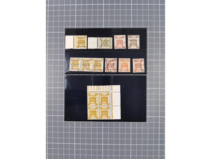 1920/22, small lot of better stamps and varieties including Bale 62b used, 71c on letter and 82a unused, several certificates