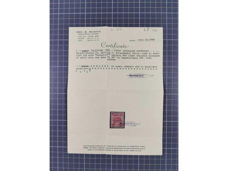 1920/22, small lot of better stamps and varieties including Bale 62b used, 71c on letter and 82a unused, several certificates