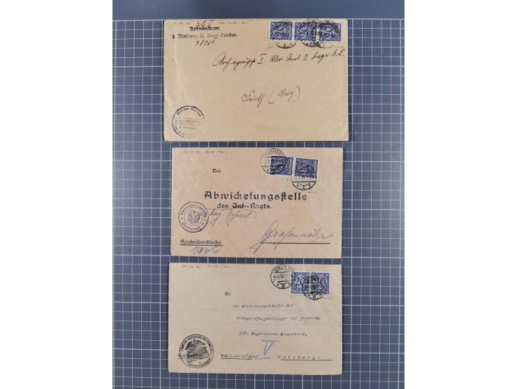 1709/1950, über 130 Briefe, Karten und Ganzsachen mit früher Botenpost, ca. 35 KZ- und Ghettopost-Belege mit u.a. zwei Karten