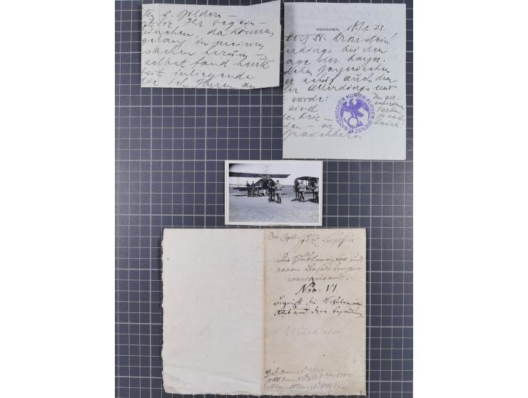 1709/1950, über 130 Briefe, Karten und Ganzsachen mit früher Botenpost, ca. 35 KZ- und Ghettopost-Belege mit u.a. zwei Karten