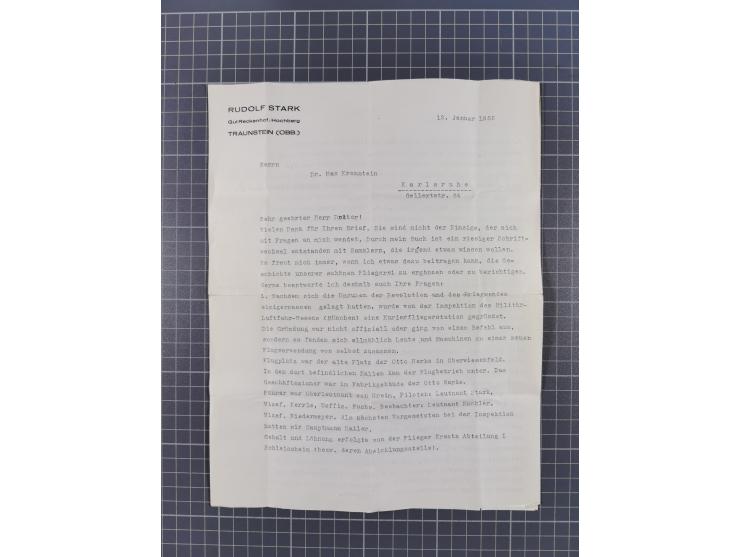 1709/1950, über 130 Briefe, Karten und Ganzsachen mit früher Botenpost, ca. 35 KZ- und Ghettopost-Belege mit u.a. zwei Karten